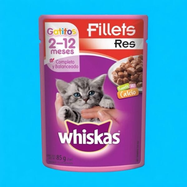 Whiskas Gatitos Fillets de Res