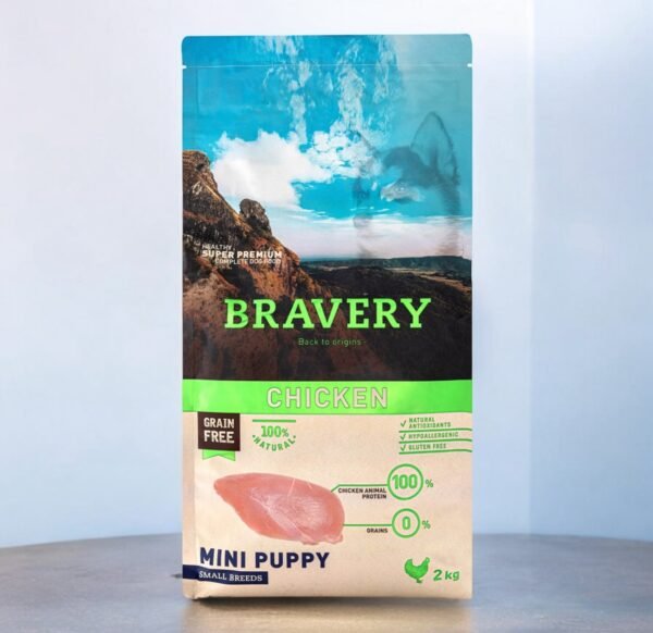 Croquetas Bravery Libres de Granos para Cachorros