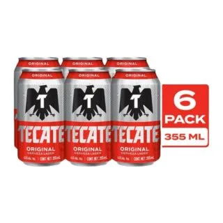 Cerveza Clara Tecate 6 Latas