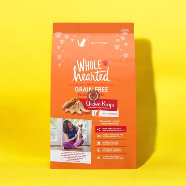 WholeHearted Alimento Natural Libre de Granos para Gatos de Todas las Edades 5.4 Kg
