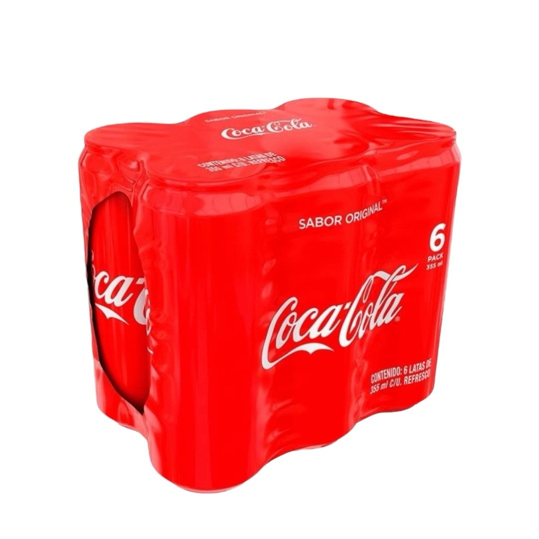 Refresco Coca-Cola Sabor Original 6 Latas de 355 ml c/u 1 Refresco Coca-Cola Sabor Original 6 Latas de 355 ml c/u