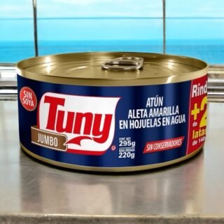 Atún Tuny Light Aleta Amarilla en Agua Jumbo