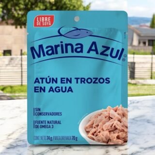 Atún Marina Azul en Trozos en Agua