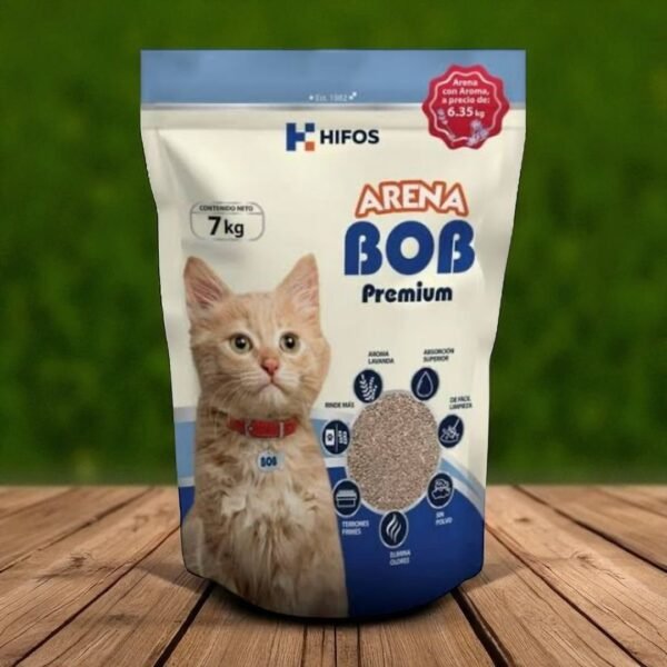 Arena para Gato Bob Premium con Aroma 7 Kg