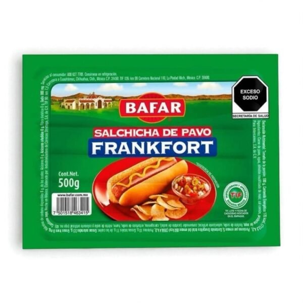 Salchicha de Pavo Bafar Frankfort