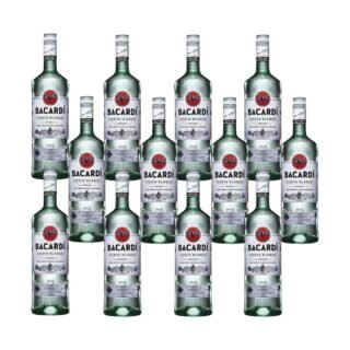 Caja de 12 Ron Bacardí Carta Blanca 980 ml
