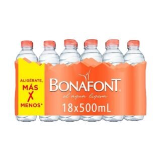 Agua Bonafont Natural 18 Botellas