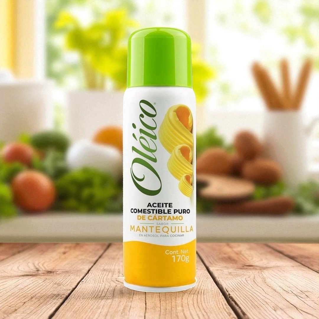 Aceite de Cártamo Oléico en Aerosol Sabor Mantequilla 170 g 1 Aceite de Cártamo Oléico