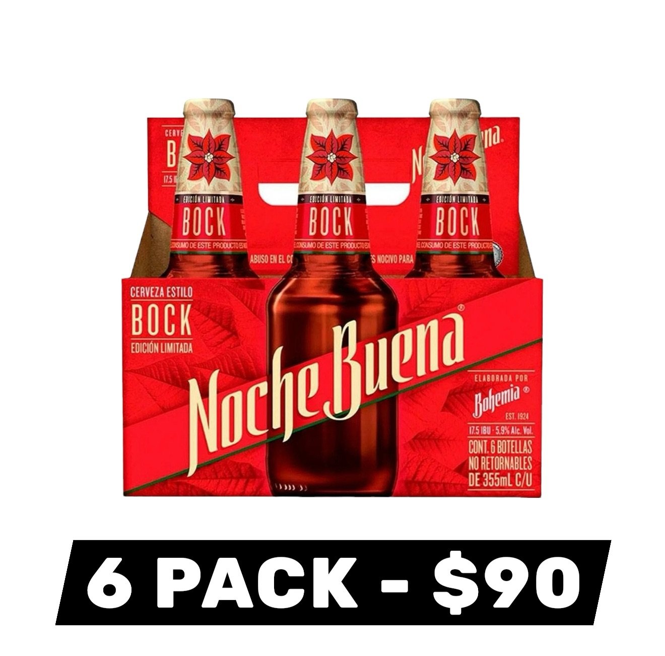 Cerveza NocheBuena Edición Limitada 6 x 355 ml 1 Cerveza NocheBuena Edición Limitada 6