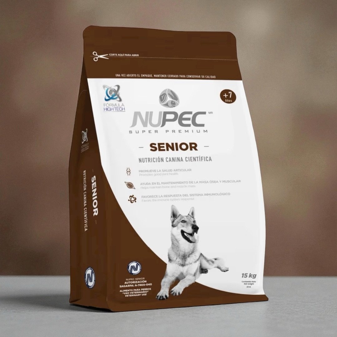 Nupec Comida para Perros Senior Sabor a Carne - 15 kg 1 Nupec Comida para Perros Senior