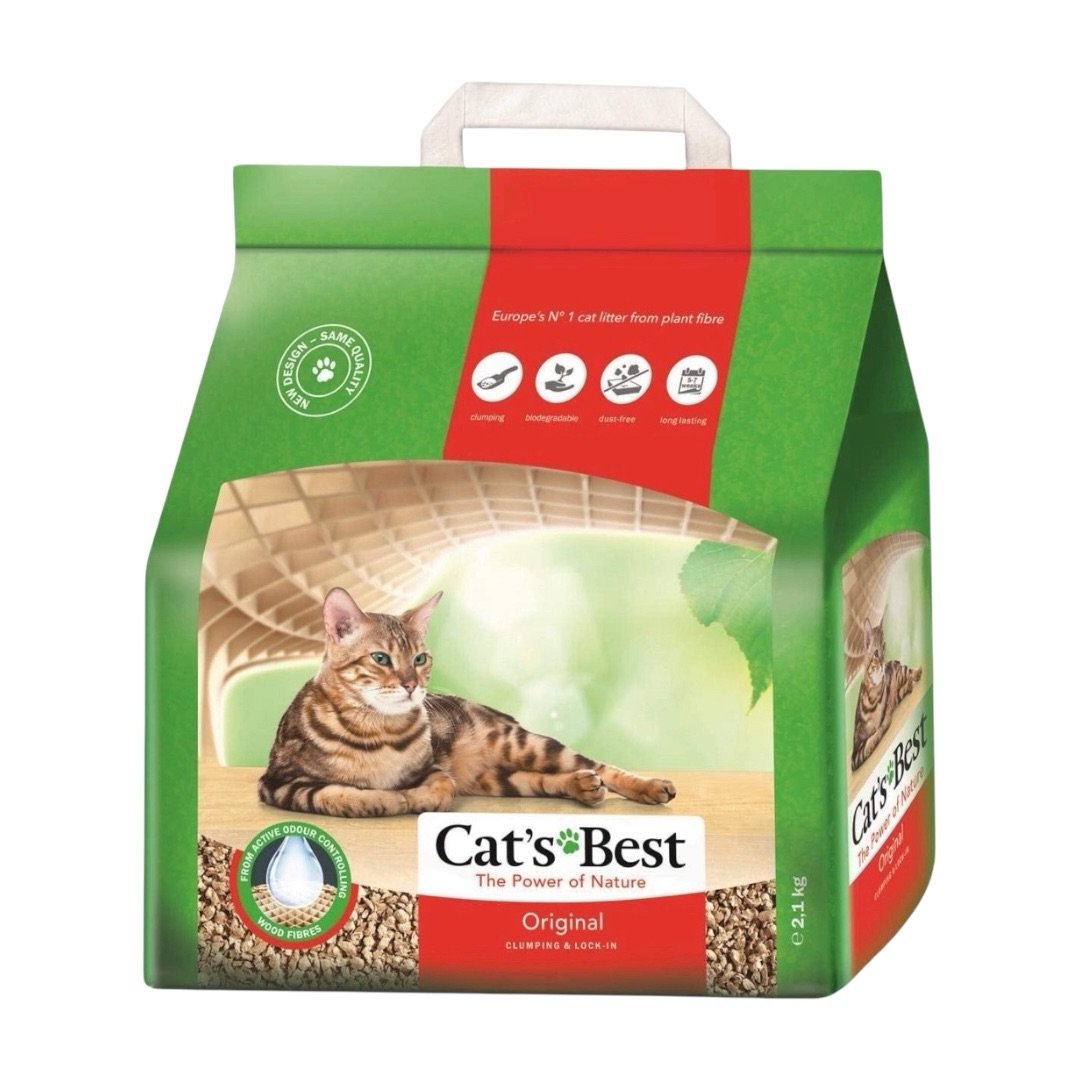 Arena para Gato Cats Best 5 Lts 2.1 kg OkoPlus Biodegradable 1 Arena para Gato Cats Best 5