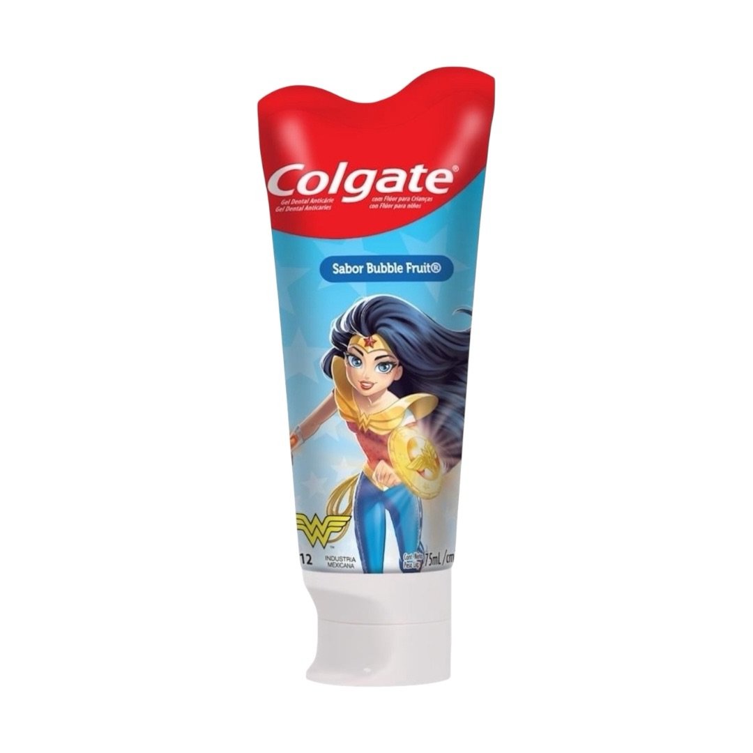 Pasta Dental Colgate Smiles Liga de la Justicia Bubble Fruitt 75 ml 1 Pasta Dental Colgate Smiles