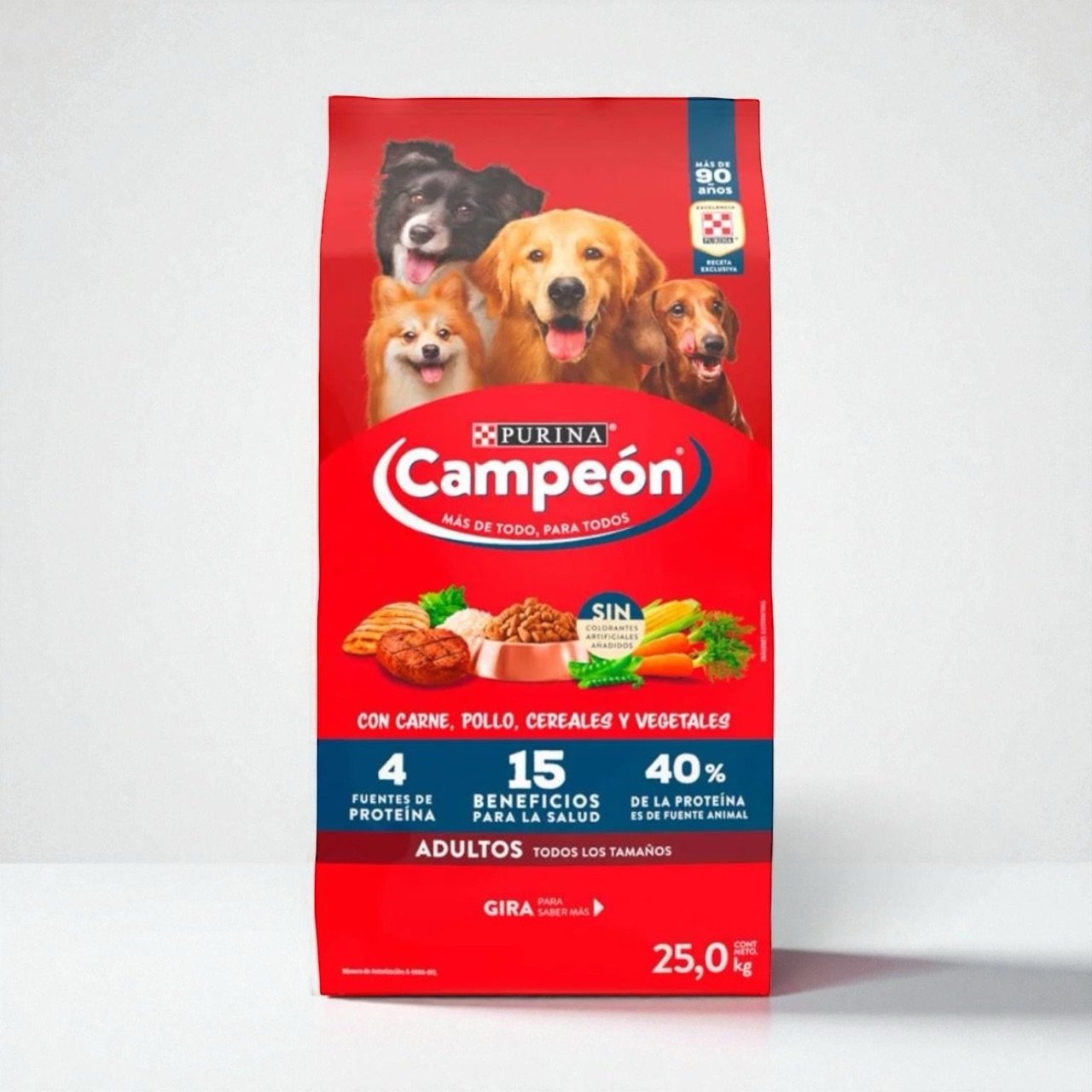 Alimento Seco para Perro Purina Campeón Adultos Todos los Tamaños 25 Kg 1 Alimento Seco para Perro Purina Campeón